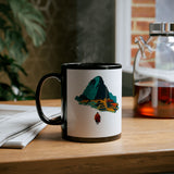Machu Picchu Minimalist Sacred City Black Mug