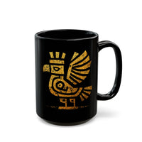 Golden Condor Tribal Petroglyph Style Black Mug