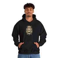 Ah Puch Skull Crown Mayan Glyph Style Unisex Hoodie