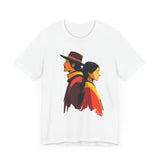 Cultural Heritage Native Portrait Design Unisex T-Shirt