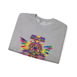 Psychedelic Mesoamerican Totem Mask Unisex Sweatshirt