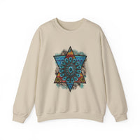Wild Aztec Turquoise Amulet Illustration Unisex Sweatshirt