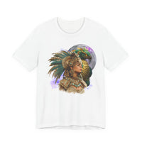 Aztec Quetzalcoatl Priestess Under Moon Unisex T-Shirt