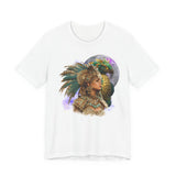 Aztec Quetzalcoatl Priestess Under Moon Unisex T-Shirt