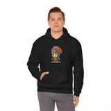Chibi Aztec Warrior Cartoon Style Unisex Hoodie