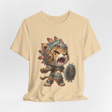 Fierce Chibi Jaguar Warrior Mayan Style Unisex T-Shirt