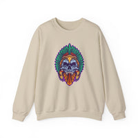 Aztec Indian Death Skull Tattoo Style Unisex Sweatshirt