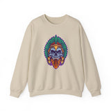 Aztec Indian Death Skull Tattoo Style Unisex Sweatshirt