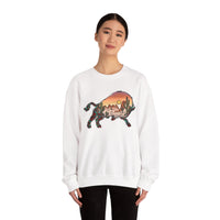 Aztec Buffalo Desert Sunset Silhouette Unisex Sweatshirt