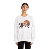 Aztec Buffalo Desert Sunset Silhouette Unisex Sweatshirt