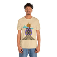 Eye of the Sun Pyramid Illustration Unisex T-Shirt