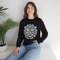 Andean Dual God Symmetry Tribal Glyph Style Unisex Sweatshirt
