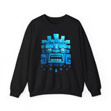 Tlaloc Rain God Blue Mask Glyph Style Unisex Sweatshirt