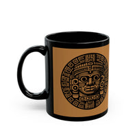 Aztec Totem Mesoamerican Art Illustration Black Mug