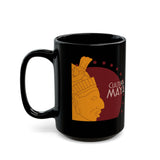 Maya Culture Profile Portrait Black Mug