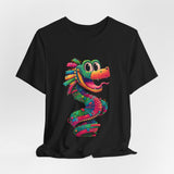 Cartoon Quetzalcoatl Cyber Serpent Unisex T-Shirt