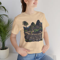 Andean Cliffside Inca Citadel Graphic Unisex T-Shirt