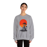 Tikal Sunset Temple Minimalist Art Unisex Sweatshirt