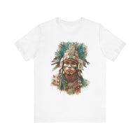 Maya Warrior Watercolor Portrait Unisex T-Shirt