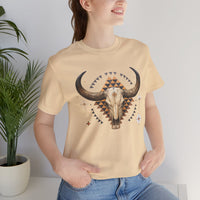 Western Longhorn Cosmic Totem Illustration Unisex T-Shirt