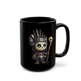 Dark Inca Shaman Spirit Skull Black Mug
