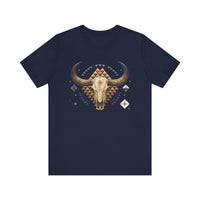 Western Longhorn Cosmic Totem Illustration Unisex T-Shirt