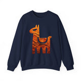 Minimalist Inca Llama Sandstone Petroglyph Unisex Sweatshirt