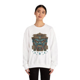 Tlaloc Rain God Stone Face Glyph Unisex Sweatshirt