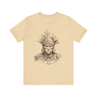 Maya Warrior Ink Portrait Unisex T-Shirt
