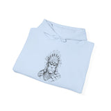 Inca Warrior Hand Drawn Tribal Portrait Unisex Hoodie