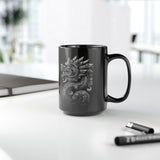 Aztec Serpent Quetzalcoatl Tribal Design Black Mug