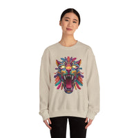 Rainbow Jaguar Mask Comic Style Unisex Sweatshirt