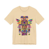 Psychedelic Mesoamerican Totem Mask Unisex T-Shirt