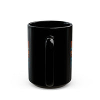 Stone Guardian of the Ancients Illustration Black Mug