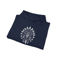 Sacred Tribal Chief Emblem Illustration Unisex Hoodie