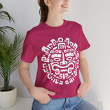 Andean Dual God Symmetry Tribal Glyph Style Unisex T-Shirt