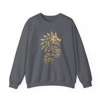 Quetzalcoatl Spiral Serpent Tribal Glyph Unisex Sweatshirt