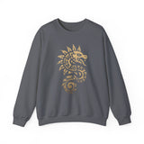 Quetzalcoatl Spiral Serpent Tribal Glyph Unisex Sweatshirt