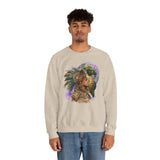 Aztec Quetzalcoatl Priestess Under Moon Unisex Sweatshirt