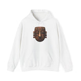 Ancient Andean Tribal Mask Stylized Face Unisex Hoodie