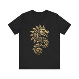 Quetzalcoatl Spiral Serpent Tribal Glyph Unisex T-Shirt