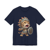 Fierce Chibi Jaguar Warrior Mayan Style Unisex T-Shirt