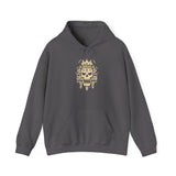 Ah Puch Skull Crown Mayan Glyph Style Unisex Hoodie