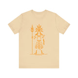 Sun Staff Shaman Tribal Symbol Gold Line Unisex T-Shirt