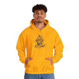 Jaguar Warrior Ink Drawing Unisex Hoodie