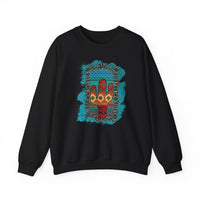 Glitter Serape Cactus on Leopard Burst Illustration Unisex Sweatshirt