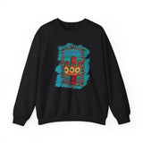 Glitter Serape Cactus on Leopard Burst Illustration Unisex Sweatshirt