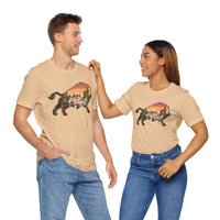 Aztec Buffalo Desert Sunset Silhouette Unisex T-Shirt