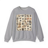 Mayan Petroglyph Stamped Texture Unisex Sweatshirt