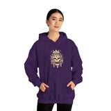 Ah Puch Skull Crown Mayan Glyph Style Unisex Hoodie